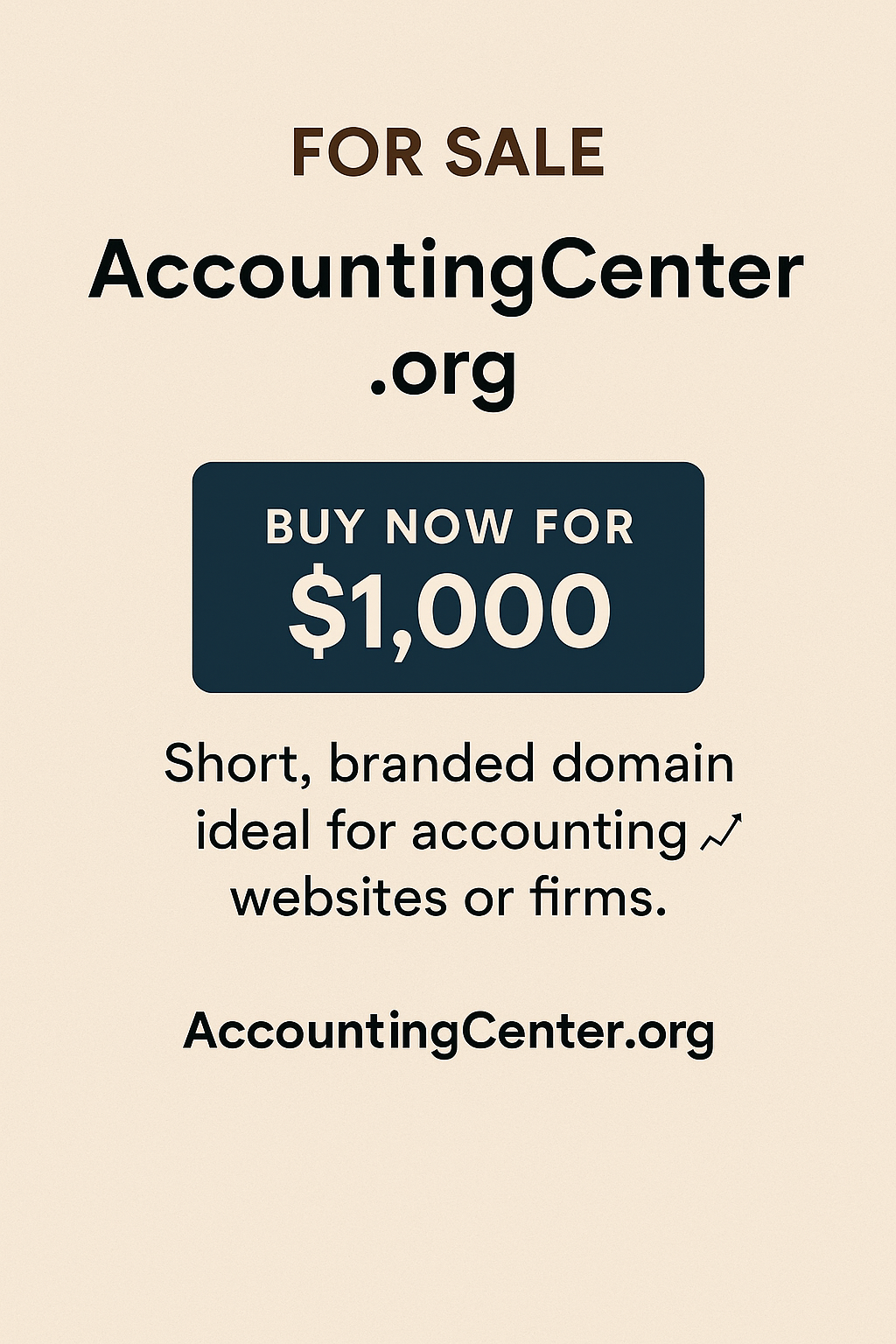 AccountingCenter.org premium domain for accounting firms