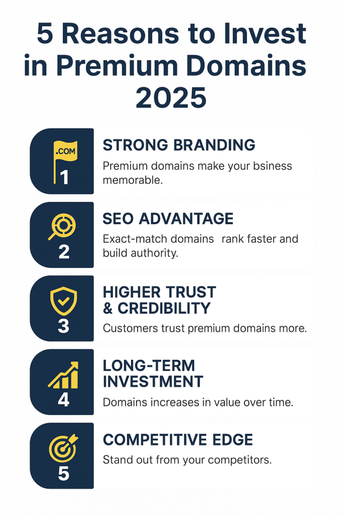 Infographic – 5 Reasons to Invest in Premium Domains 2025