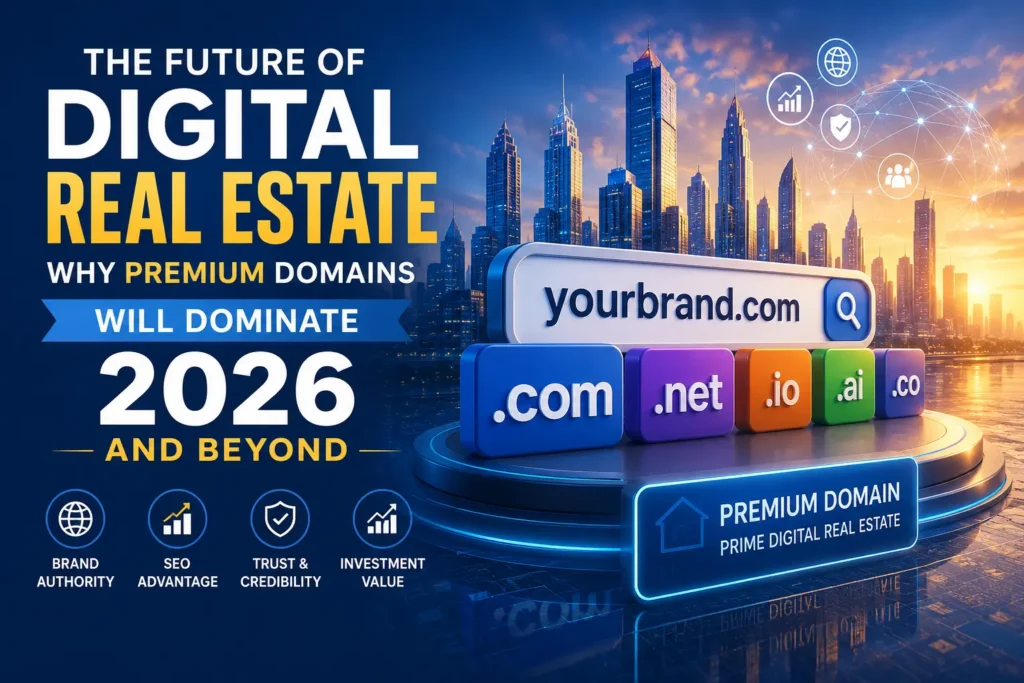 Premium Domains 2026 digital real estate investment and branding benefits